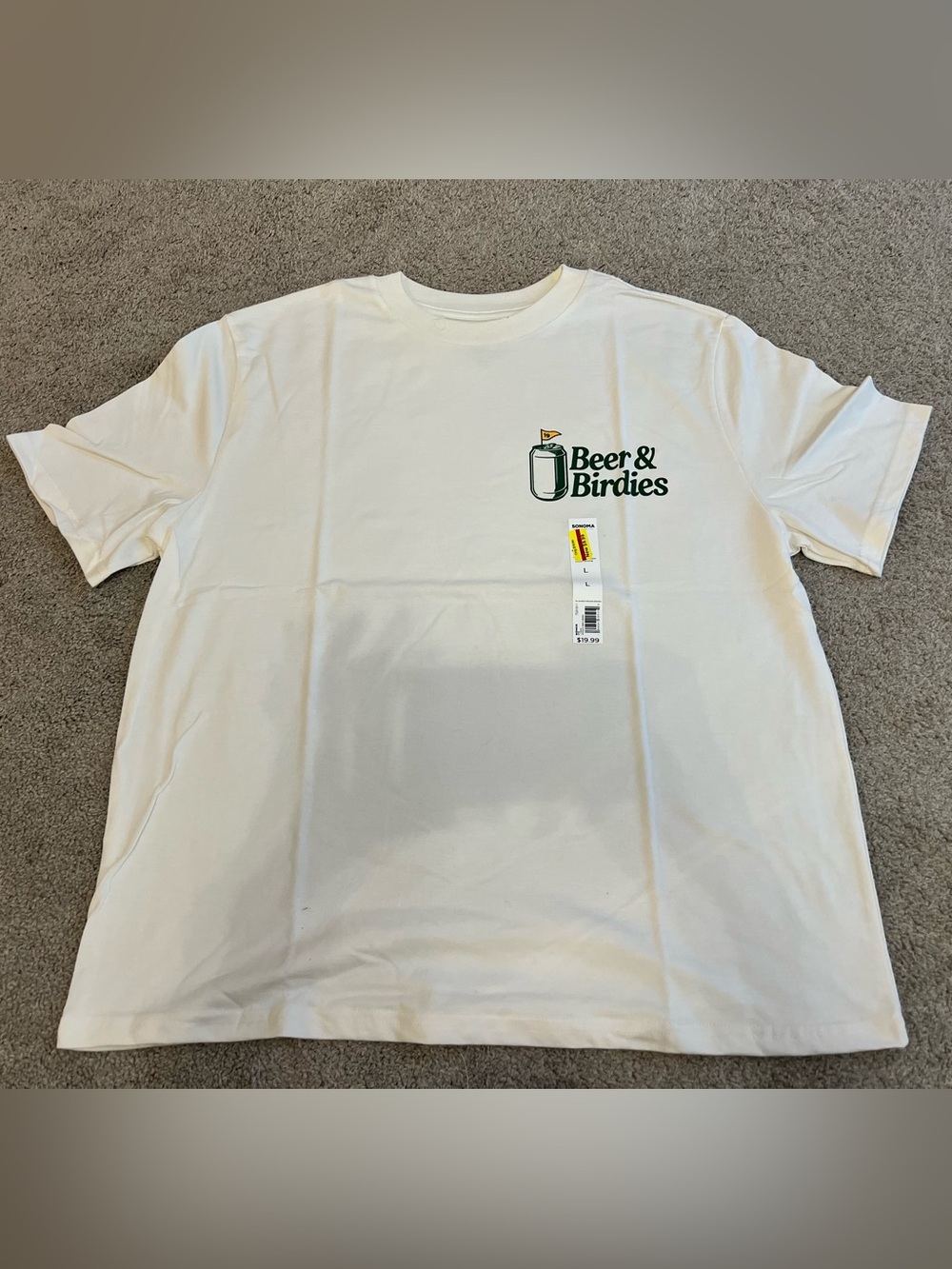 Sonoma Beer & Birdies Short Sleeve Tee - White